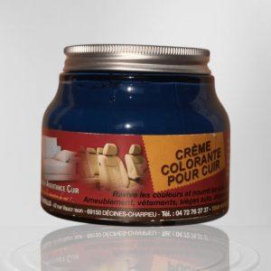 crème colorante pour cuir bleu