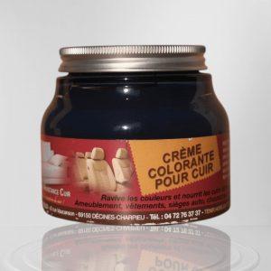 crème colorante pour cuir bleu foncé