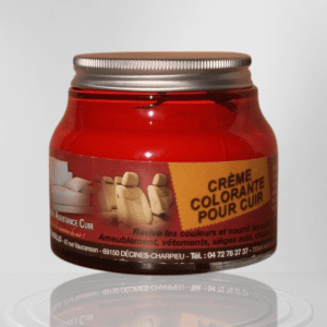 crème colorante pour cuir rouge écarlate
