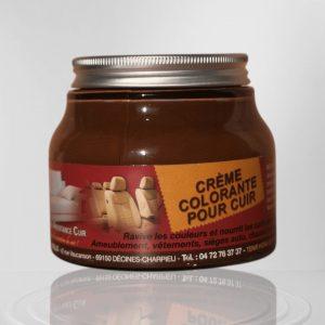 crème colorante pour cuir marron
