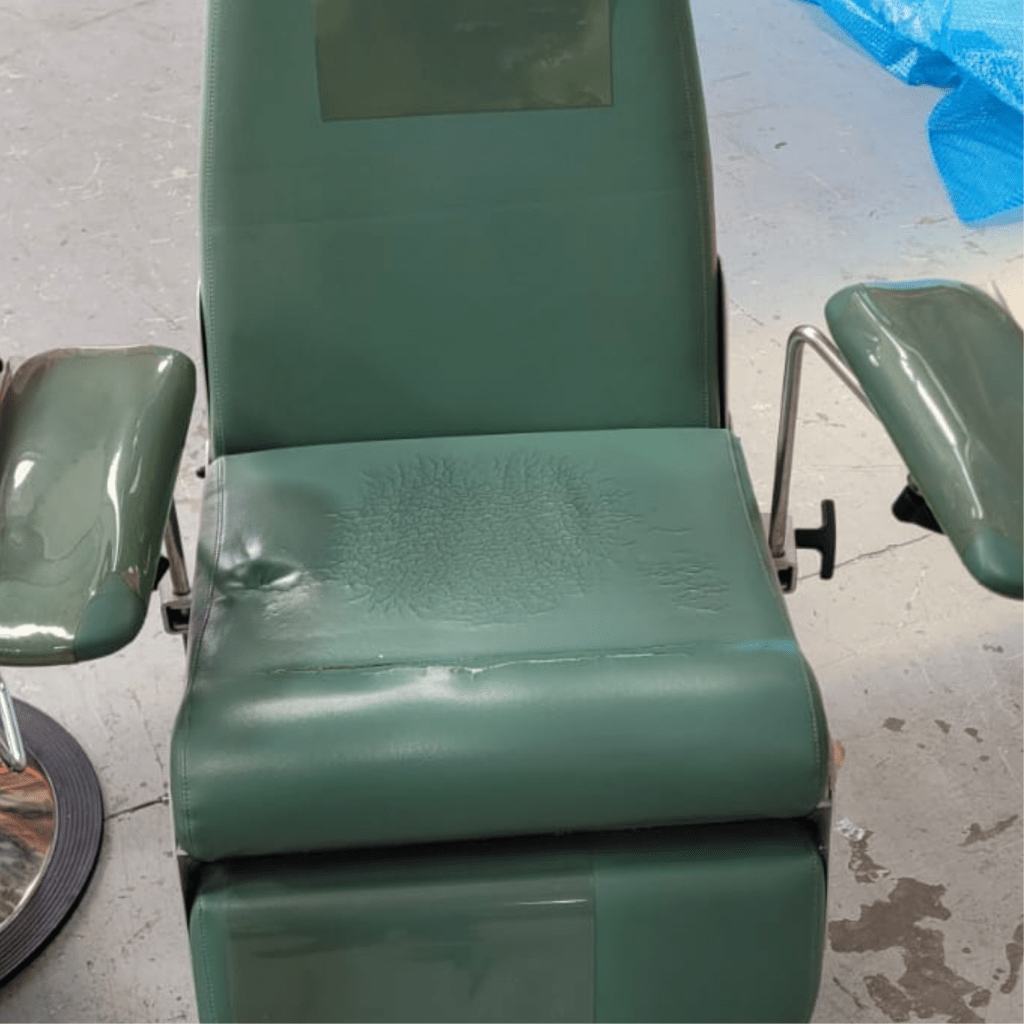 sellerie médicale usé